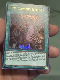 Yugioh The Eye of Timaeus-Claw of Hermos-Fang Of Critias Ultra Rare 1st Ed DRL3 - Image 3