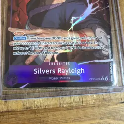 One Piece Carrying On His Will Silvers Rayleigh OP13-066 SR Alt Art English - Image 5