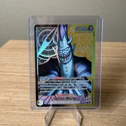 Gecko Moria (Leader Alt Art) OP14-080 The Azure Sea’s Seven English - Image 1