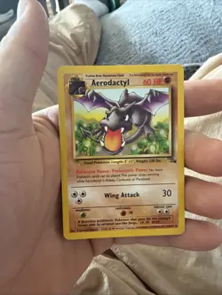 Aerodactyl 1/62 Fossil Unlimited 1999 Pokemon Card Holo Rare NM - Image 1