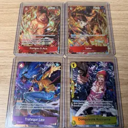One Piece Illustration Box Vol 5 And 6 Promo Cards Ace Sabo Law Rosinante Tcg - Image 1