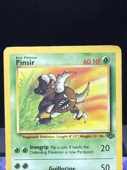 Pokemon Card Pinsir 25/64 Jungle Set Non Holo Rare WOTC Played - Image 2