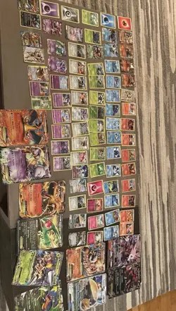 Pokemon GX V EX Holo Foil Card Lot Mewtwo Pikachu Eevee Lucario Snorlax - Image 1
