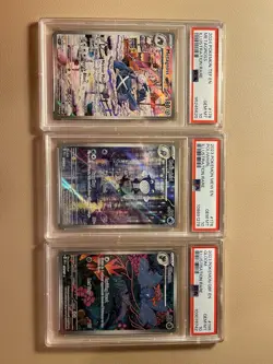 Pokemon Psa 10 3 Card Lot IR Metagross 178 Poliwhirl 176 Gloom 98 151 Tef Obf - Image 1