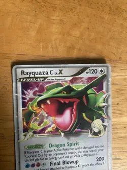 Pokemon TCG Rayquaza C LV.X Diamond And Pearl Black Star Promo Card DP47 - Image 2