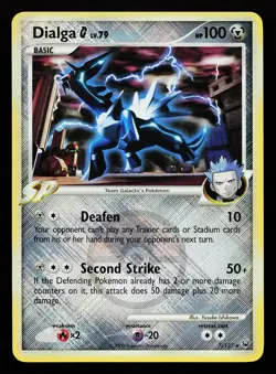 Dialga G 007/127 Cross Hatch Reverse Holo League Promo Pokemon Card - Image 1