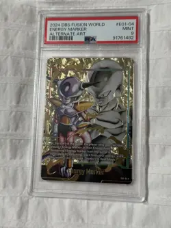 ✨Dragon Ball Super Card Game Frieza Energy Marker Parallel PSA9✨ - Image 1
