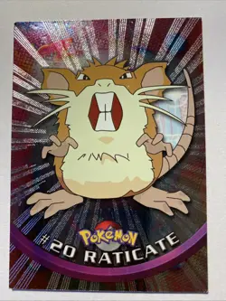 RATICATE #20 Pokemon Card TCG FOIL Topps TV Animation - Image 1