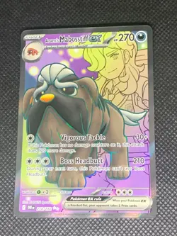 Arven's Mabosstiff ex 218/182 - Destined Rivals Pokemon Card - NM - Image 1