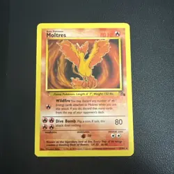Moltres - 27/62 - Pokemon Fossil Unlimited Rare Card WOTC LP - Image 1