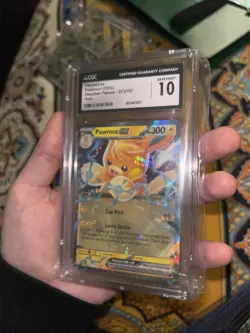Pokemon TCG CGC 10 Graded Pawmot EX Obsidian Flames Card Double Rare 073/197 - Image 1