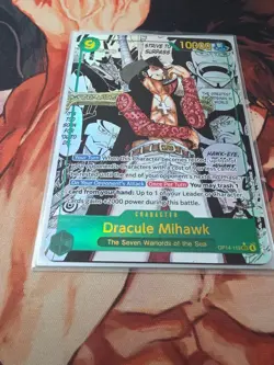 NM Dracule Mihawk Manga OP14-119 The Azure Sea's Seven ONE PIECE Card ENGLISH - Image 2
