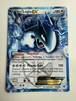 Lugia EX - 108/135 - Pokemon Plasma Storm Black & White Ultra Rare Card - Image 1