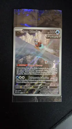 Pokemon TCG Iron Bundle ETB Promo Black Star Card 066/071 Pokemon Center Sealed - Image 1