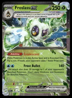 Pokemon Cards Froslass ex 003/182 Paradox Rift Double Rare NM - Image 1