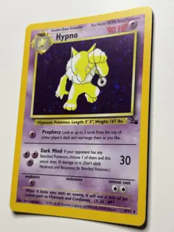 1999 Pokemon TCG Hypno 8/62 Fossil Set Holo Rare Card Vintage WOTC NEAR MINT - Image 3