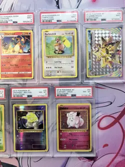 Pokemon TCG PSA Graded Cards Lot of 9 Charizard Ninetales, Various Cards - Image 4