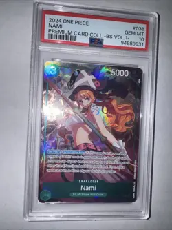 2024 One Piece Nami Premium Card BS Volume 2 #OP02-036 PSA 10 GEM MT - Image 1