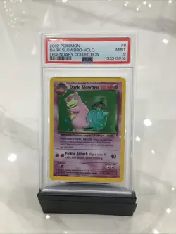 Pokemon TCG Dark Slowbro 8/110 Legendary Collection Holo Rare Card 2002 PSA 9 - Image 1