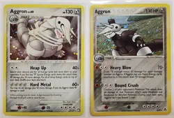 Aggron Holo Lot of 2 Cards 1/123 Legend Maker 2/92 Pokemon TCG - Image 1