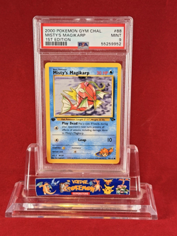 2000 Pokemon 1st Edition Gym Challenge MISTY'S MAGIKARP Card #88/132 PSA 9 Mint - Image 1