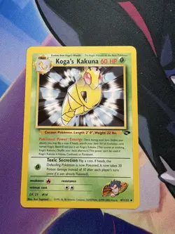 Pokemon TCG Koga's Kakuna Gym Challenge Uncommon Card 47/132 - Image 1