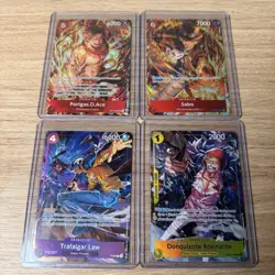 One Piece Illustration Box Vol 5 And 6 Promo Cards Ace Sabo Law Rosinante Tcg - Image 1