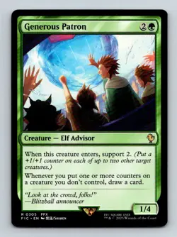 #305 Generous Patron 2025 Final Fantasy Commander Rare - Image 1