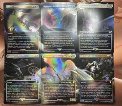 MTG FOIL Gandalf Of The Secret Fire Helm’s Deep Complete Set Scene Mythic RARE - Image 2