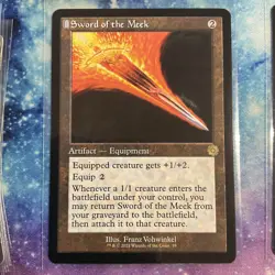 Sword of the Meek (REGULAR) x1 - MTG The Brothers' War Retro Artifacts BRR #59 - Image 1