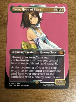 Yuna, Hope of Spira (Borderless) Final Fantasy Regular NM-M Unplayed MTG 0404 - Image 1
