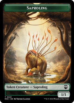 MTG Magic 1x Tarmogoyf Token FOIL/Saproling (M/NM) Com. Modern Horizons 3 - Image 2