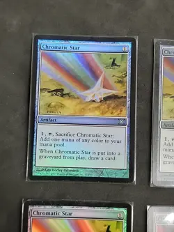 4x MTG Foil Chromatic Star -Played - 10th Tenth Edition Playset - Image 4