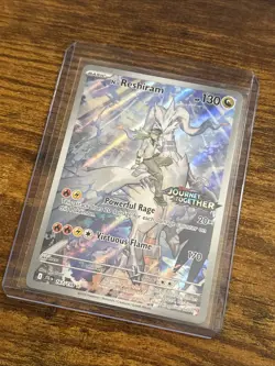 Pokemon TCG N's Reshiram 167/159 Journey Together Holo IR Stamped NM Card - Image 3