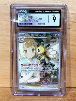 Pokemon Journey Together Lillie's Ribombee Illustration Rare CGC 9 #164/159 - Image 1