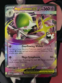 Pokemon TCG Mega Gardevoir EX 060/132 Prize Pack Series 8, Near Mint - Stamped - Image 1