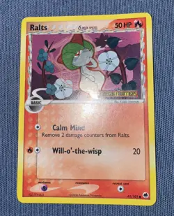 Ralts (Delta Species) 61/101 STAMPED Pokemon Dragon Frontiers Reverse Holo LP/MP - Image 1