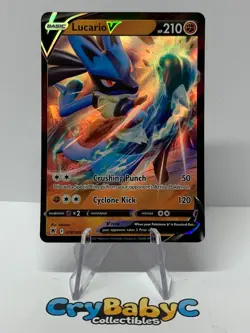 Pokemon Lucario V 078/189 Astral Radiance Sword & Shield ULTRA RARE - Image 1