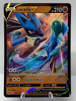 Pokemon Lucario V 078/189 Astral Radiance Sword & Shield ULTRA RARE - Image 2