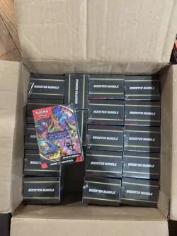 Lot of 12 Pokemon Mega Evolution Phantasmal Flames Booster Bundle Factory Sealed - Image 1