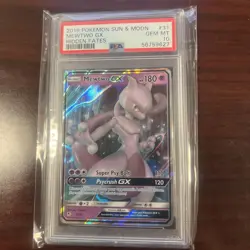 ✨ PSA 10 Pokemon Sun & Moon Hidden Fates #31 Mewtwo GX - Image 1