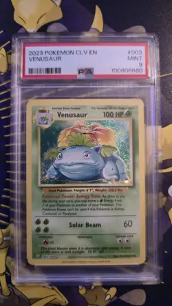 2023 Pokemon CLV EN 003 Venusaur - PSA 9 - Image 1