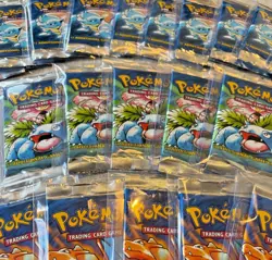 Pokemon Base Set Unlimited Booster Pack UK Print Box Fresh - Image 1