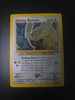 Pokemon TCG Shining Noctowl Neo Destiny 110 Holo Unlimited Shiny Holo Rare - Image 1