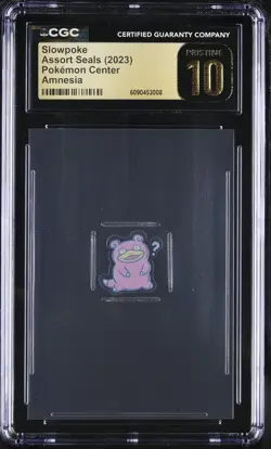 2023 Pokemon Center Flake Seals Pokemon Slowpoke CGC 10 - Image 1