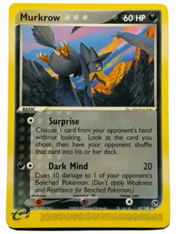 Murkrow - 47/100 EX Sandstorm 2003 - E Reader - Pokemon TCG - NM - Image 1