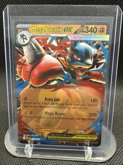 Pokemon TCG Mega Lucario EX 077/132 Mega Evolution Double Rare NM! - Image 1