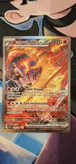 Team Rockets Moltres EX 🔥 229/182 Destined Rivals SIR - Pokemon TCG - Image 1
