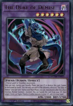 The Duke of Demise 1st Ed Ultra Rare MZTM-EN033 Yu-Gi-Oh! - Image 1
