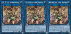 3x Aussa the Earth Charmer, Immovable | RA04-EN078 | SCR | 1st Ed | NM | YuGiOh - Image 1